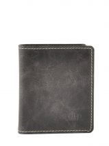 Kaarthouder Leder Etrier Zwart blanco 600021