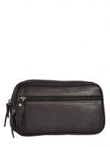 Fanny Pack 2 Compartments Etrier Brown flandres 69001