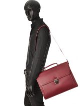 Aktetas 2 Compartimenten Etrier Rood flandres 22148-vue-porte