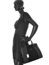 Sac Trap�ze Caleche Cuir Etrier Noir caleche ECAL001B-vue-porte