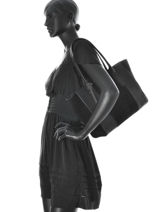 Shopper Caleche Leather Etrier Black caleche ECAL003B-vue-porte