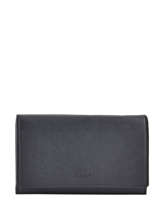 Portemonnee Leder Etrier Zwart blanco 600600