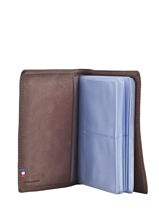 Kaarthouder Leder Etrier Grijs blanco 600023-vue-porte