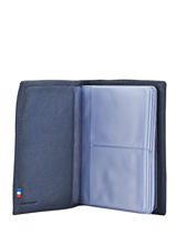Porte-cartes Cuir Etrier Bleu blanco 600023-vue-porte
