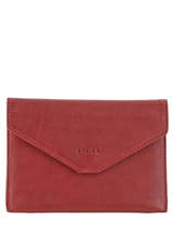 Porte-papiers Cuir Etrier Rouge blanco 600054