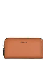Wallet Leather Etrier Brown kyo EKY901