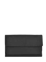 Continental Wallet Leather Etrier Black blanco 600903