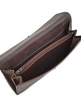 Continental Wallet Leather Etrier Gray blanco 600903-vue-porte