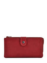 Purse Leather Etrier Red blanco 600907