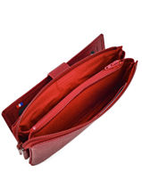 Purse Leather Etrier Red blanco 600907-vue-porte