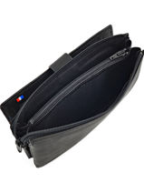 Portemonnee Leder Etrier Zwart blanco 600907-vue-porte