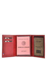 Porte-papiers Cuir Etrier Rouge blanco 600024-vue-porte