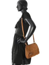 Shoulder Bag Cheyenne Etrier Brown cheyenne ECHE01+-vue-porte