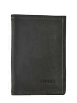 Card Holder Leather Etrier Black oil 790013