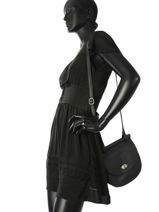 Shoulder Bag Casac Leather Etrier Black casac ECAS02-vue-porte