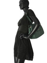 Sac Shopping Casac Cuir Etrier Vert casac ECAS04-vue-porte
