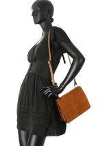 Shoulder Bag Jockey Etrier Brown jockey EJOC01-vue-porte