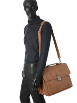 Aktetas 3 Compartimenten Etrier Zwart spider S34207-vue-porte