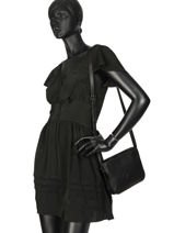Shoulder Bag Balade Leather Etrier Black balade EBAL05-vue-porte