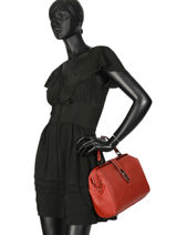 Sac Port� Main M Balade Cuir Etrier Rouge balade EBAL09-vue-porte