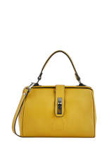 Sac Port� Main S Balade Cuir Etrier Jaune balade EBAL10