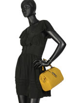 Small Top Handle Balade Leather Etrier Yellow balade EBAL10-vue-porte