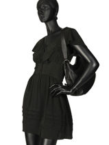 Shoulder Bag Balade Leather Etrier Black balade EBAL07-vue-porte