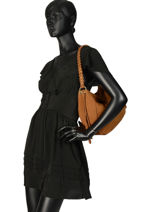 Shoulder Bag Obstacle Etrier Brown obstacle EOBS02-vue-porte