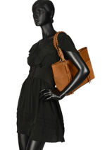 Shoulder Bag Obstacle Etrier Brown obstacle EOBS03-vue-porte