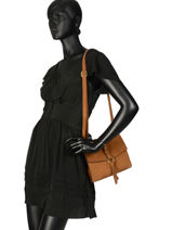 Cross Body Tas Obstacle Etrier Bruin obstacle EOBS04-vue-porte