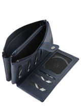 Porte-monnaie Cuir Etrier Bleu blanco 600907-vue-porte