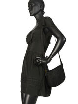 Crossbody Bag Natte Etrier Black natte ENTT05-vue-porte