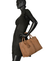 Tote Bag Natte Etrier Brown natte ENTT08-vue-porte