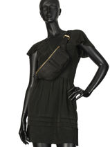 Sac Banane Natte Cuir Etrier Noir natte ENTT10-vue-porte