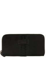 Leather Wallet Natte Etrier Black natte ENTT91
