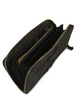 Portefeuille Natte Cuir Etrier Noir natte ENTT91-vue-porte