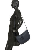 Cross Body Tas Tradition Leder Etrier Blauw tradition EHER2A-vue-porte