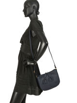 Sac Bandouli�re Tradition Cuir Etrier Bleu tradition EHER3A-vue-porte