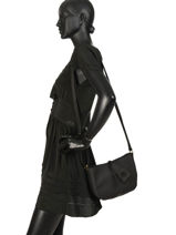 Sac Bandouli�re Tradition Cuir Etrier Noir tradition EHER3A-vue-porte