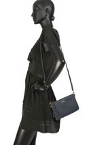 Shoulder Bag Tradition Leather Etrier Blue tradition EHER14-vue-porte