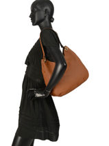 Shoulder Bag Tradition Leather Etrier Brown tradition EHER21-vue-porte