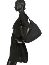 Shoulder Bag Tradition Leather Etrier Black tradition EHER21-vue-porte