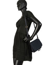 Sac Bandouli�re Tradition Cuir Etrier Bleu tradition EHER23-vue-porte