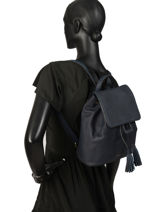 Sac � Dos Tradition Cuir Etrier Bleu tradition EHER26-vue-porte