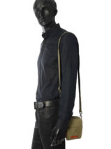 Sac Bandouli�re Etrier Vert canvas ECAN04-vue-porte