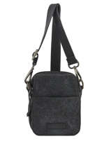 Cross Body Tas Etrier Zwart canvas ECAN04