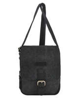 Cross Body Tas Etrier Zwart canvas ECAN03