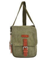 Cross Body Tas Etrier Groen canvas ECAN03