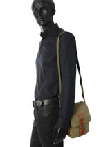 Cross Body Tas Etrier Groen canvas ECAN03-vue-porte