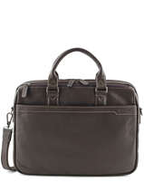 Briefcase 3 Compartments + 15'' Pc Etrier Brown flandres EFLA05